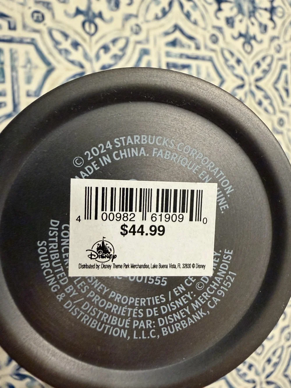 Starbucks X Disney Tim Burton's The Nightmare Before Christmas Tumbler NWT